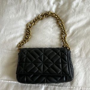 Zara Black Shoulder Purse
